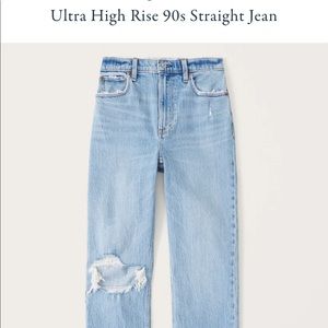 TikTok made me buy it - Abercrombie & fitch Ultra High Rise 90s Straight Jean